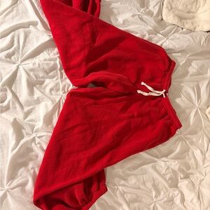 Urban Outfitters Red Fleece Pants